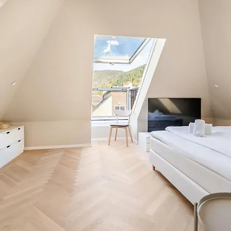 Modern Top-floor Near Bryggen Apartament
